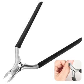 Professional Stainless Steel Cuticle Nippers with Sharp Blade, Non-Slip Handle and Spring Mechanism, for Precise Removal of Excess Cuticles, Suitable for Fingernails and Toenails