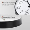 VIKMARI Silent 10 Inch Wall Clock Modern Black & White