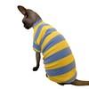 Sphynx Cat Clothes Shirts for Hairless Cat, Wide Stripe Cats