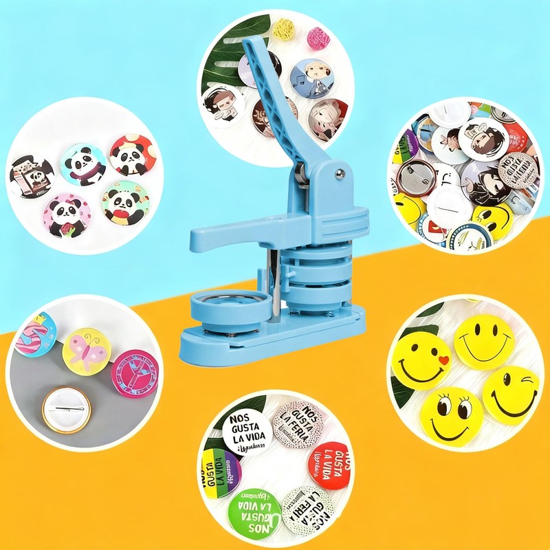 YYMTTOR Button Maker Machine Kit 58mm(2.25in) – DIY Pin Badge