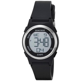 Armitron Sport Women's Quartz Sport Watch with Resin Strap, Black, 14 (Model: 45/7102BLK)