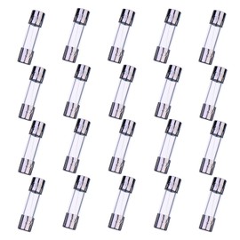 HUAREW F1AL250V Pack of 20 5 x 20 mm Fast Glass Fuse 1A 250V 0.2 x 0.78 Inch Time Delayed Fuse (Pack of 20)
