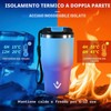 Bicchiere Termico 600ml 20oz, Tazza Termica con Doble Pared Reutilizable,