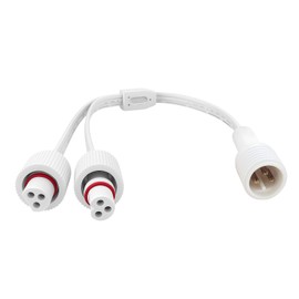 Y-Distributor for Govee Permanent Outdoor Lights,Y-Extension Cord,Compatible with Govee H705A H705B H705C H706A H706B,3-Pin Power Cord for Spot String Lights – Durable & Waterproof