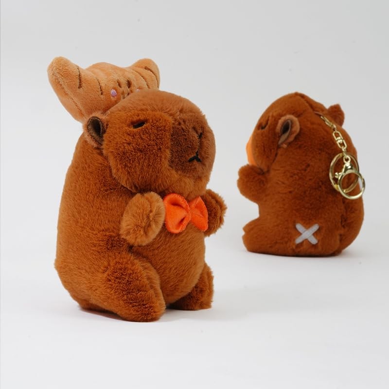 Clearstone Capybara Plush Keychain Chabimaru Croissant 5.1 inches (13 cm),