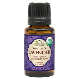 US Organic 100% Pure Lavender Essential Oil, Directly sourced from Bulgaria, USDA Certified Organic, Undiluted, for Diffuser, Humidifier, Massage, Skin, Hair Care, Non GMO, 15 ml
