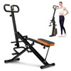 RIVANO Squat Machine, Ab Workout Equipment, 265lbs Loading Capacity Rowing