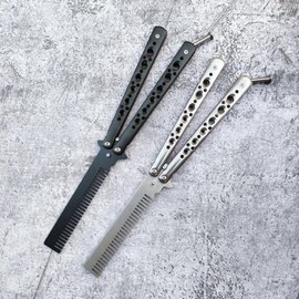 Comb Balisong Training Bone Lisong comb silver