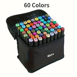 《48/60/120 -  Colorful Marker Pen Set: Gifts for Boys and Girls》:_60 Colors