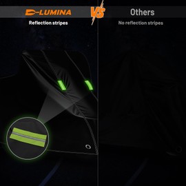 D-Lumina Waterproof Motorcycle Cover for Motorcycles 210D Polyester Motorcycle Anti-Theft Universal for Most Motorcycles, Scoote, Vespa etc. (245x105 x125 cm) XL