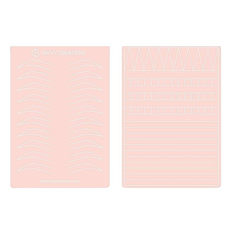 Savvy Creations - Practice Skin Eyebrows - Options: Outline