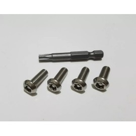 Ton's Performance SECURITY Anti Theft Auto License Plate Screws WHITE Covers bolts for Lexus