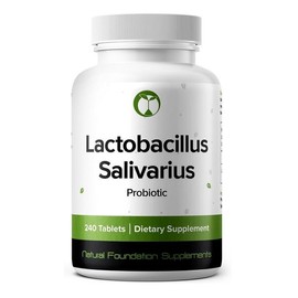Natural Foundation Supplements Lactobacillus Salivarius Probiotic Supplement 240 Tablets 3 Billion CFU...