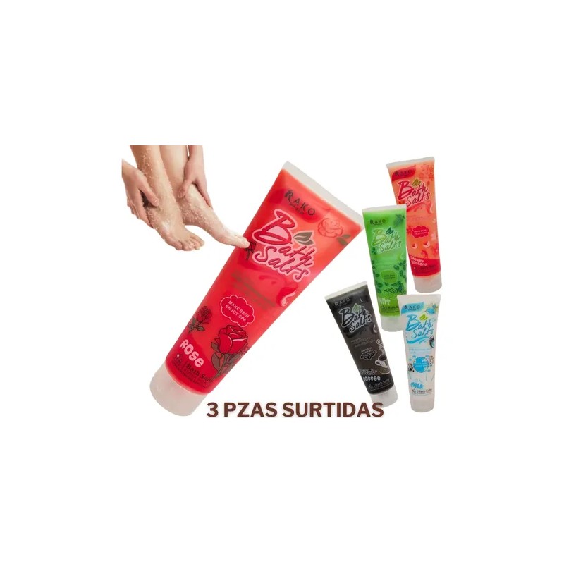 3 Pzasexfoliante Corporal Rako 380 Gr Cafe, Rosas, Etc