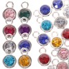 Operitacx 50Pcs Birthstone Charms Gemstone Charms for Diy Jewelry Making,