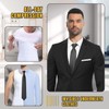 PODFAN Mens Compression Shirt Zipper, Gynecomastia Tummy Control Vest, Back