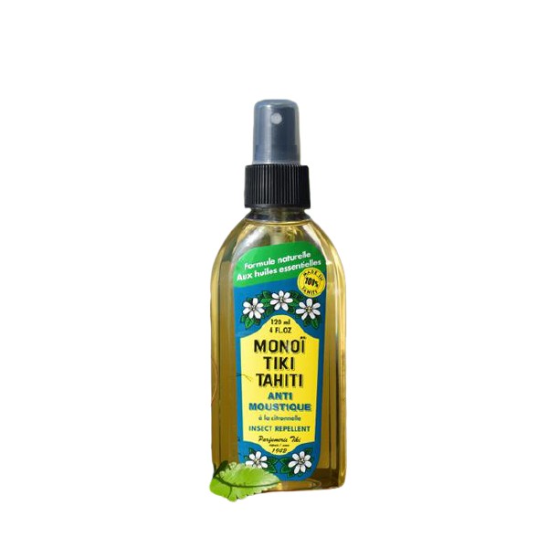 Monoi Tiki Anti-Mosquitoes Lemongrass and Essential Oils with Lemongrass, 120ml