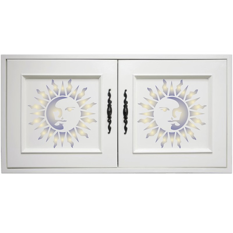 Reusable Large Sun Stencil 16.5 x 16.5 cm