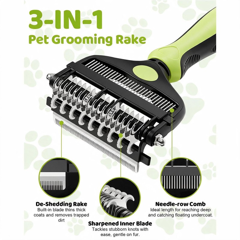 3 in 1 Undercoat Brush Dog Brush Undercoat Cat Brush