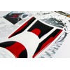 Tankpad Ignition Switch Sticker Compatible with Kawasaki Z650 Red Silver