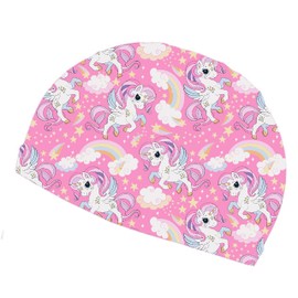 swimming cap kids swim cap swimming cap kids swim cap kids swimming cap kids swimming cap pool cap swim cap boy girl UV protection swimming hat pool hat (unicorn A)