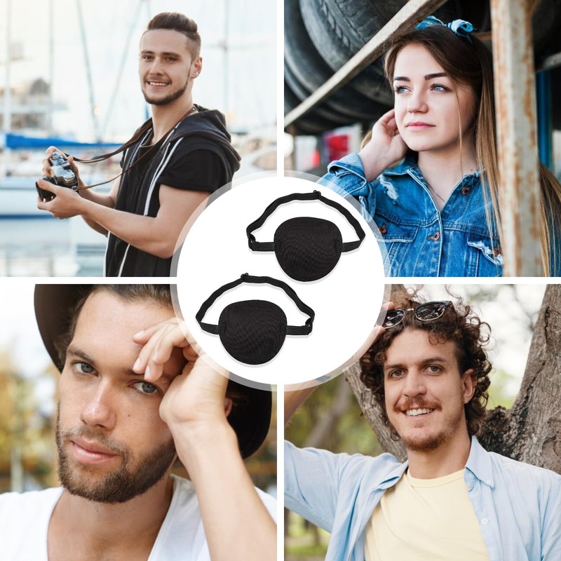 2 Pieces 3D Eye Masks, Adult Adjustable Medical Eye Masks,