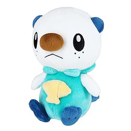 Sanei Boeki PP213 Pokémon All Star Collection Plush Toy, Oshawott, Size S, W 4.3 x D 5.7 x H 6.1 in (11 × 14.5 × 15.5 cm)