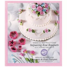 Wilton Cutter/Ejector Sets Gum Paste, (Stepsaving Rose Bouquet, Floral Accents) - Wilton Stepsaving Rose Bouquet Flower Cutter Set