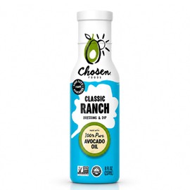 Chosen Foods Apósitos y adobos a base de aceite de aguacate 8 oz, sin OMG, sin gluten y canola (rancho)