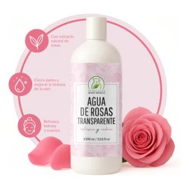 Agua De Rosas Hidratante Transparente 1 Litros