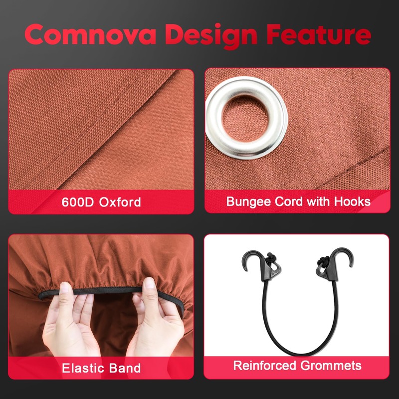 Comnova RV Tire Covers 2 Pack - 600D Tough Tire
