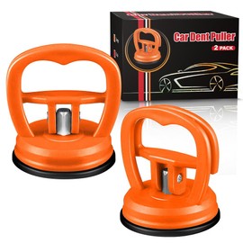 ALASMOYER Car Dent Puller, 2PCS Car Dent Remover Tools for Car Dent Repair, Glass, Screen, Tiles & Objects Moving, Orange