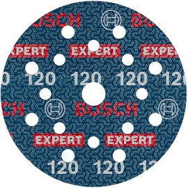 Bosch 6 x Expert O780 Film Sanding Disc, 125 mm (for Hardwood, Paint on Wood, Diameter 125 mm, Grit 120, Professional Accessories, Random Orbital Sander)