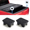 JERBOR 2Pack Silicone Pickup Trucks BedRail Stake Pocket Covers for