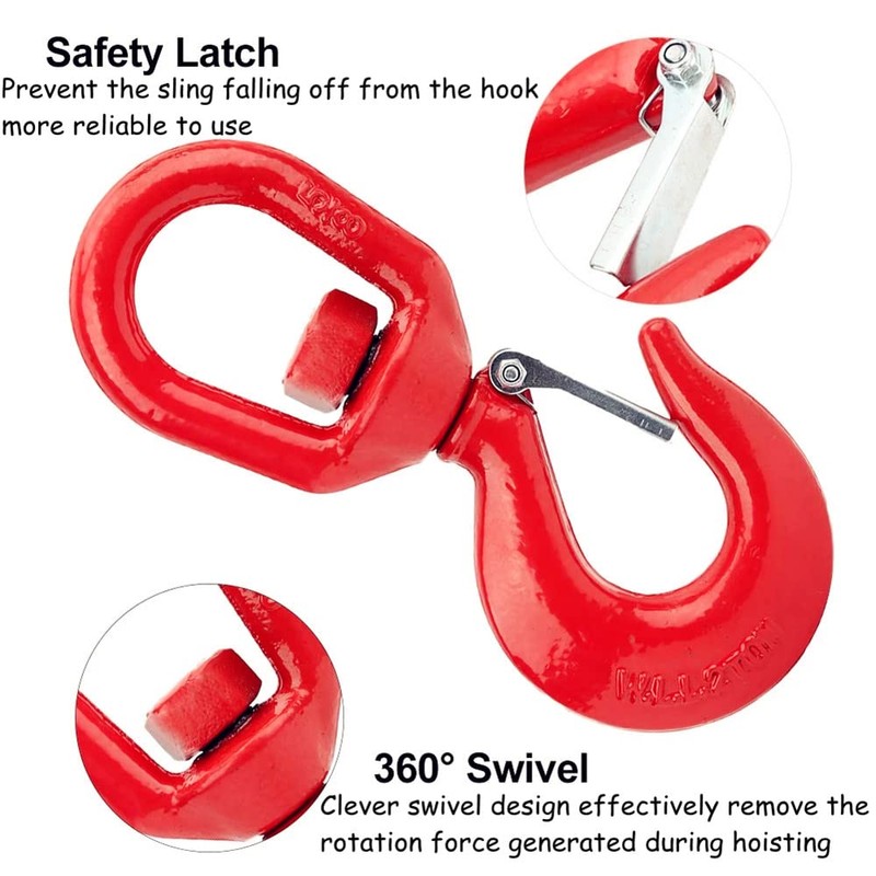 5 Ton Swivel Lifting Hook Rigging Swivel Hook Heavy Duty