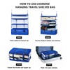 CHOBOND Travel Luggage Organizer Portable Hanging Travel Shelves Bag Multiple
