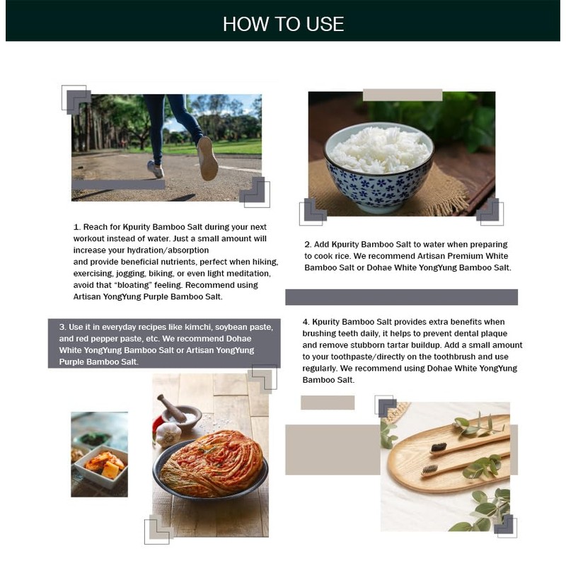 Kpurity Artisan Ultimate YongYung Bamboo Salt (1Kg, Powder)