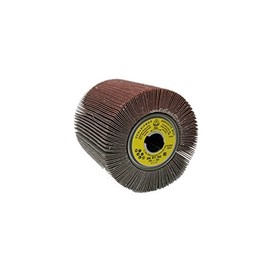 Klingspor 7326"SM 611 S" K80 Wheel Abrasive Mop, 0 V, Brown, 100 x 100 x 19 mm
