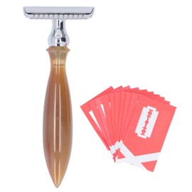 Men Shaving Set Vintage Double Edge Blades Beard Grooming Set with Blades for Home Travel