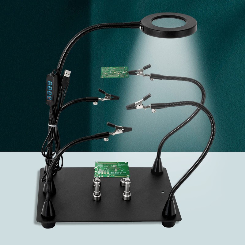DNYSYSJ Heavy Duty Base Magnetic Helping Hands Soldering Station Welding,Soldering