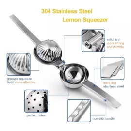 Clicmania Exprimidor Limones Limas Manual Acero Inoxidable Restautante