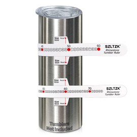 10 Pcs Rhinestones Ruler, SZLTZK Rhinestones Tumblers Ruler Use for Ss16 & Ss20 Rhinestones, Rhinestones Set for Crafts, Rhinestone Glue for Tumblers, Flatback Rhinestones, Hotfix Rhinestones