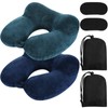 Sintuff 2 Pack Inflatable Travel Pillow for Airplanes Inflatable Neck