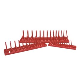 K Tool International 3-Piece SAE SOC Holder Set, RED