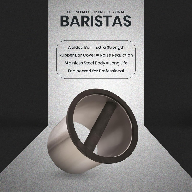 Rattleware Premium Stainless Round Knock Box (6.25" x 7.5") -