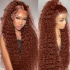 250% Density Curly Lace Front Wig Human Hair Pre Plucked