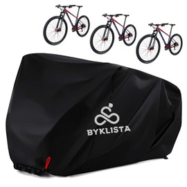 BYKLISTA Bicycle Garage for 2-3 Bicycles – Bicycle Cover Waterproof Made of 210D Oxford Fabric Extra Welded Inner Seams – Bicycle Tarpaulin Bicycle Cover Bicycle Protective Cover