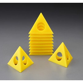 Esco 61x52(H)mm Painters Pyramid (10pcs) EA109NP Yellow