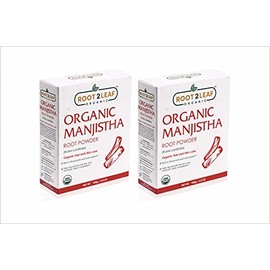 Root2Leaf Organic Manjistha Powder | Rubia cordifolia | Indian Maddar for Hair Care & Healthy & Clear Skin Care (100 Gms) Pack of 2