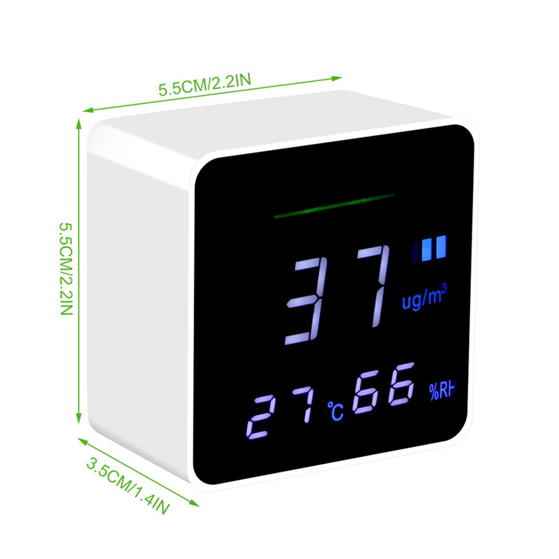 Compact Portable PM2.5 Tester Detector Air Quality Monitor Testing Tool